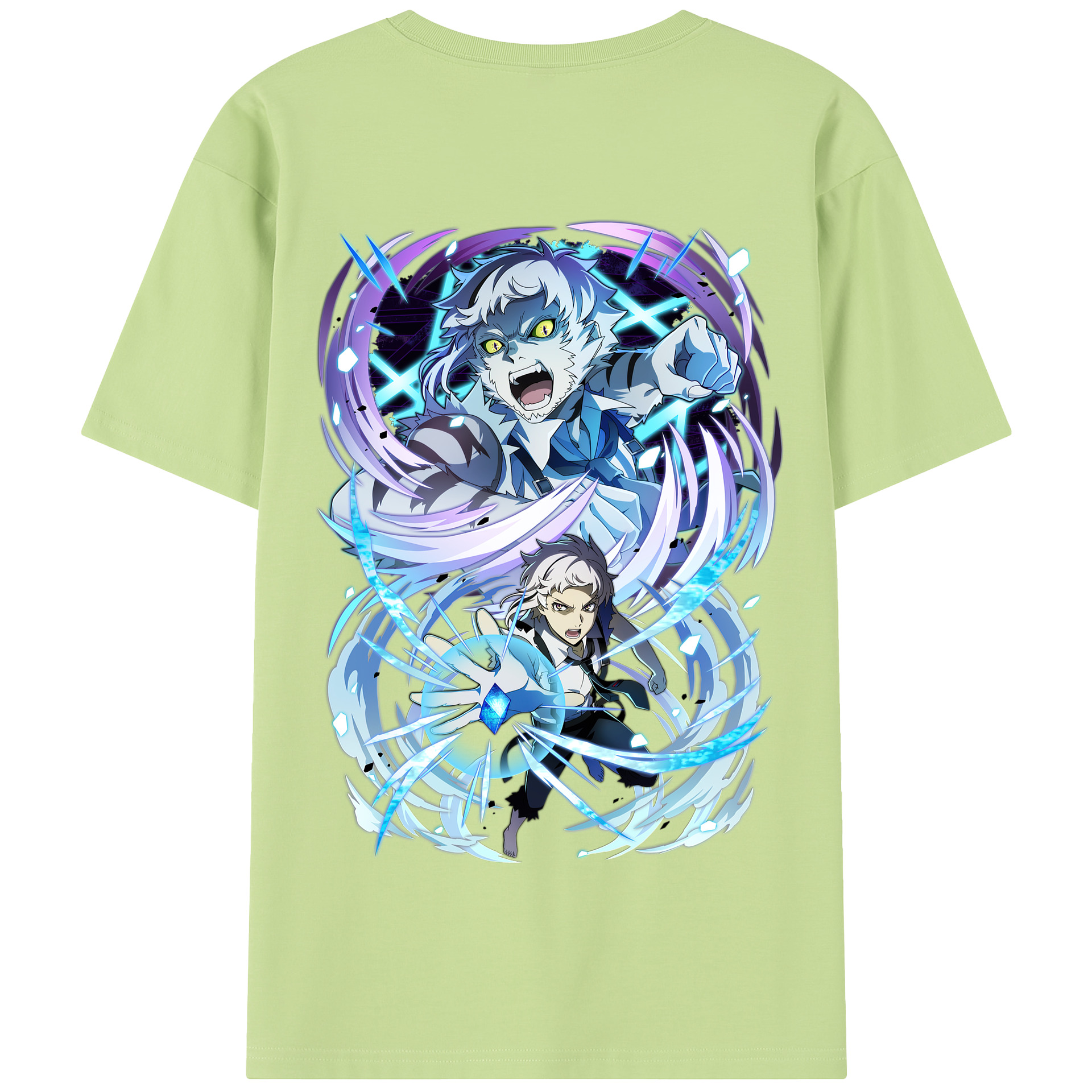 （画像用） 文豪ストレイドッグス Bungo Stray Dogs 綿100％半袖Tシャツ（背面プリント）